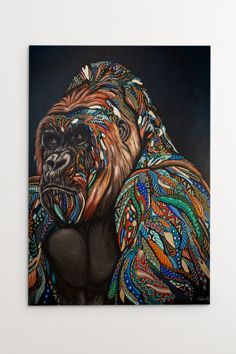 Gorilla Lærredtryk