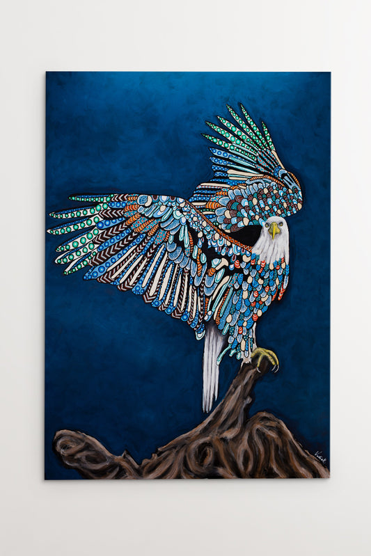 Eagle has landed Lærredtryk