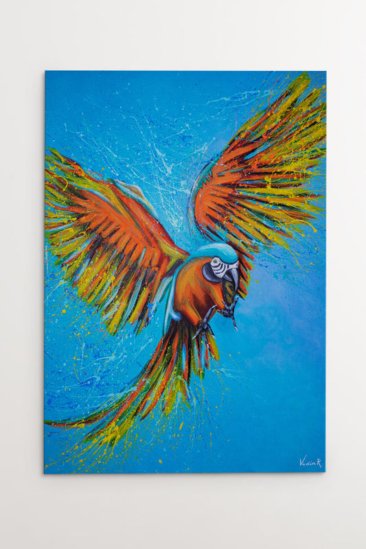 Perroquet Lærredtryk