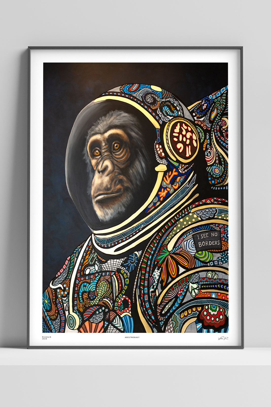Abestronaut Kunstposter mit Passepartout - Vadim R.
