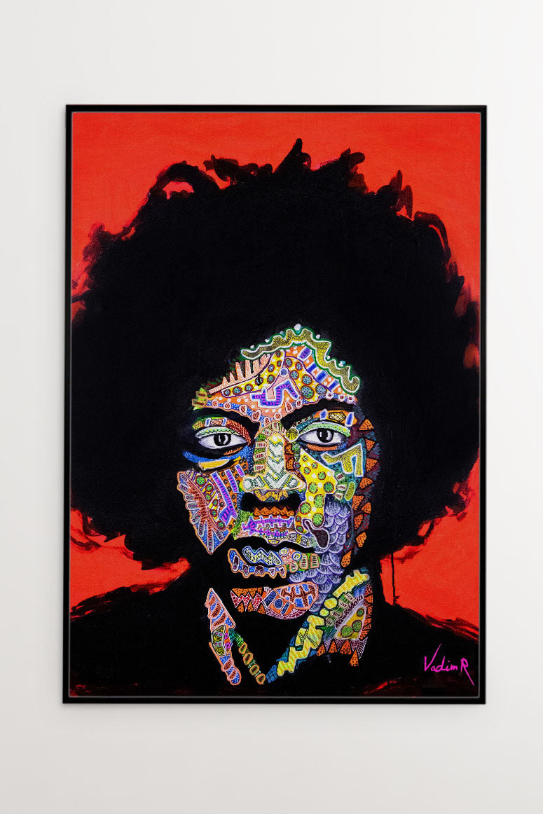 Jimi Hendrix - Canvastryck