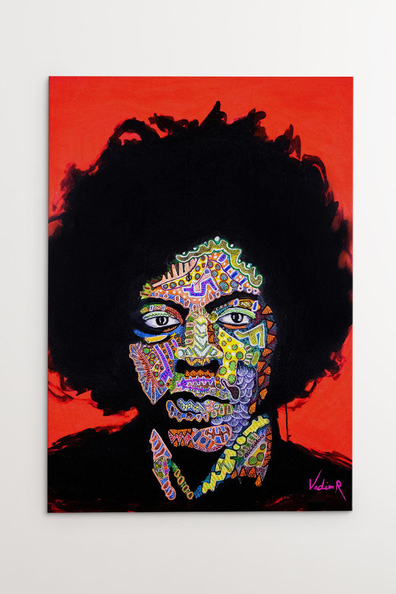 Jimi Hendrix - Canvastryck