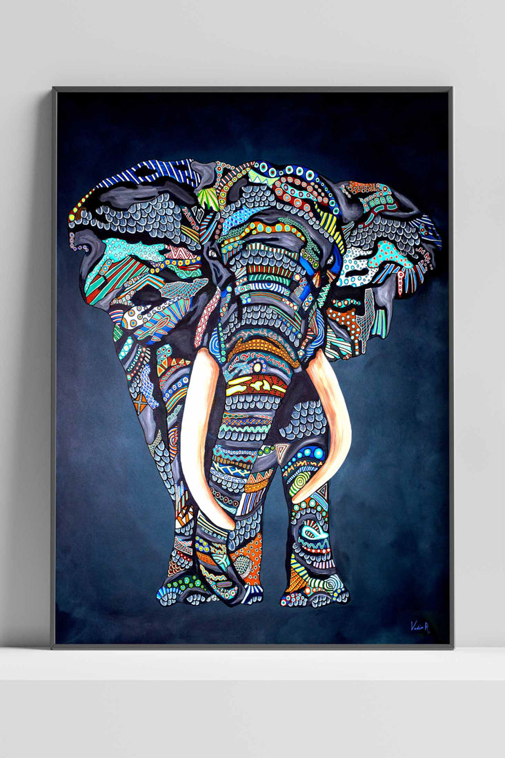 Lámina artística Lets Adress The Elephant In The Room en acabado Classic - Vadim R.