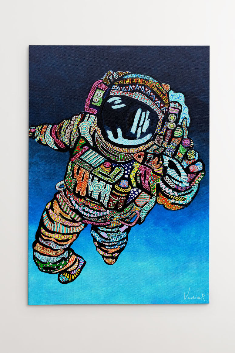 Astronaut Ver. 2 - Wydruk na płótnie