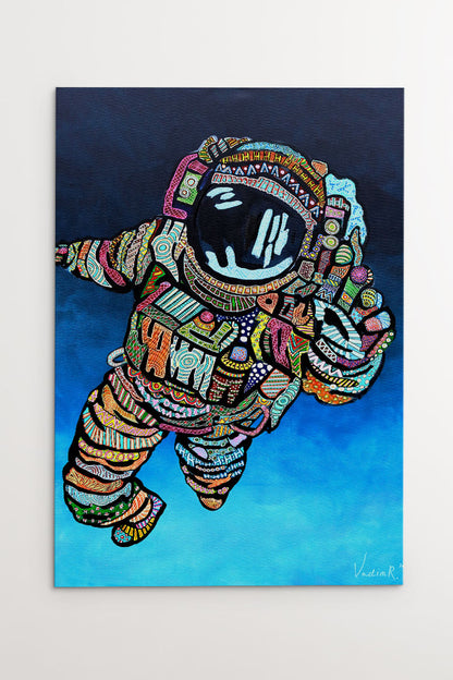 Astronaut Ver. 2 - Wydruk na płótnie