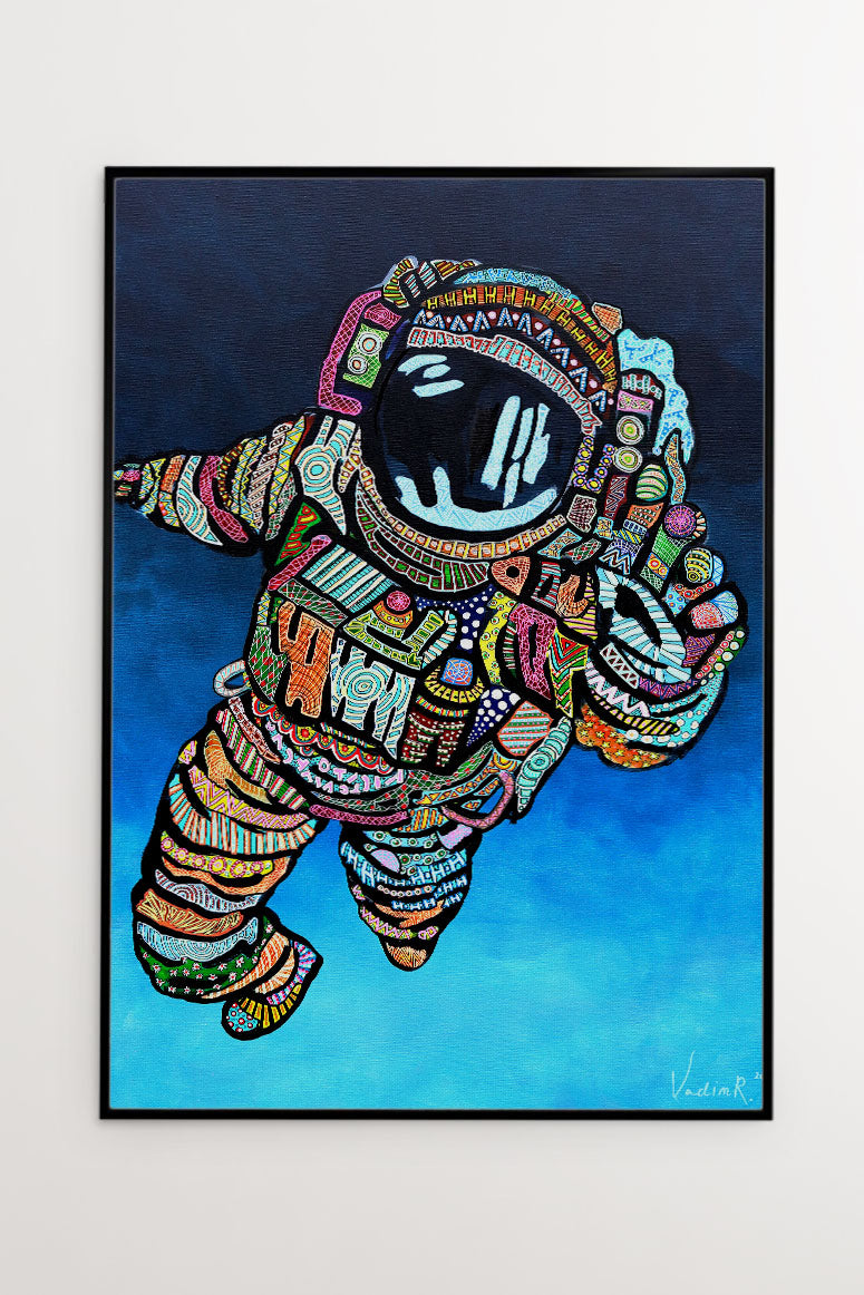 Astronaut Ver. 2 - Wydruk na płótnie